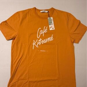 Maison Kitsune Fox Cafe Kitsune Tshirt Size XL Retail $120 NWT